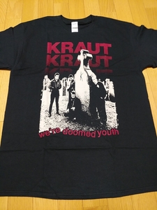 KRAUT Ｔシャツ Doomed Youth 黒L / reagan youth the fix necros poison idea urban waste s.o.a. koro Antidote Abused