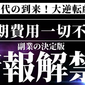 【副業の決定版】資金は一切不要の究極副業