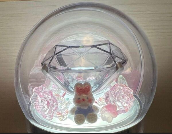 carat棒デコ 白ウサギ