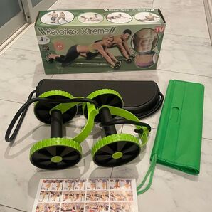 【新品未使用品】コンパクト 多機能腹筋ローラー チューブ