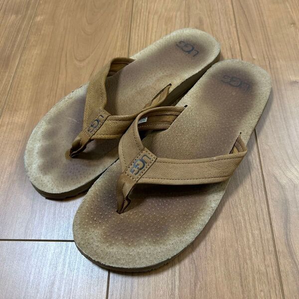 匿名配送 UGG アグ メンズ レザー ビーチ サンダル 27.0