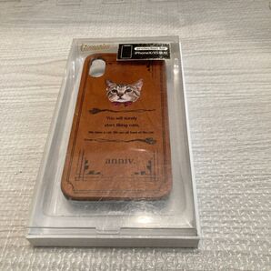 【完売品】猫柄 iPhoneケース 木製 iPhoneX XS ウッド系 ギズモビーズ