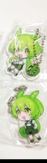 【ずんだもん2種セット】東北ずん子・ずんだもん プロジェクト アクリルキーチェーン ガチャ
