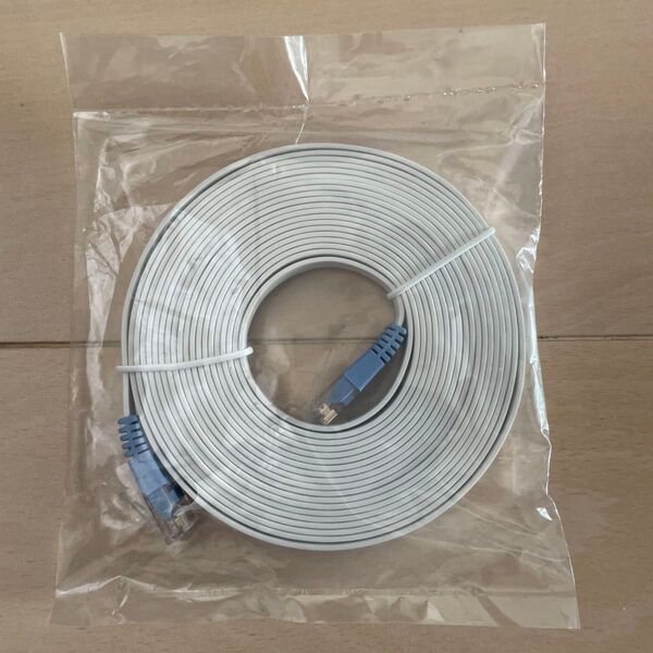 LANケーブル フラット平型 CAT5e 約4.5m