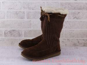 MA290* lady's [UGG Australia ] knitted boots * tea / Brown * lady's *26.