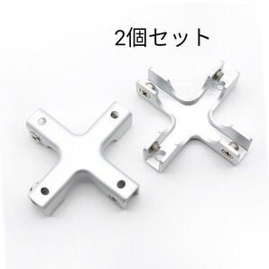 NUZAMASクロス形状ガラスクランプ 建物のショーケース、水槽の水槽、キャビネット、アルミ合金ガラスサポート