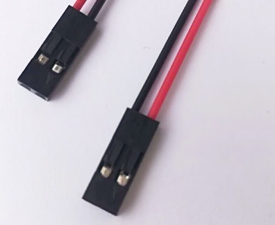 2本セット 2Pジャンパーケーブル メス-メス 70cm(2ピン 基板 電源 コード ケーブル ブレッドボード QIケーブル ジャンパー線)
