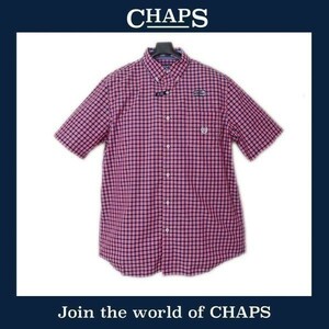 送料込 新品！ CHAPS by ラルフローレン US XLサイズ 半袖ボタンダウンシャツ チェック 洗濯後の扱いが楽な「EASY CARE」 #182