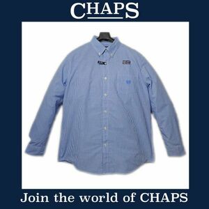 送料込 新品！ CHAPS by ラルフローレン US XLサイズ 長袖ボタンダウンシャツ チェック柄 (洗濯後の扱いが楽なEasy Careタイプ) #117YT