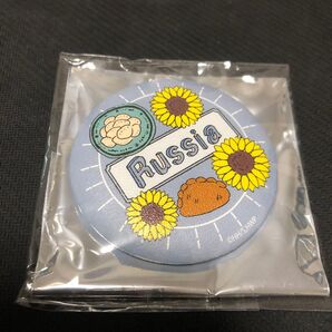 貴重 ヘタリア World Stars レザー缶バッジ フランス ロシア