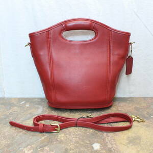 OLD COACH LEATHER 2WAY SHOULDER BAG MADE IN USA/オールドコーチレザー2wayショルダーバッグ