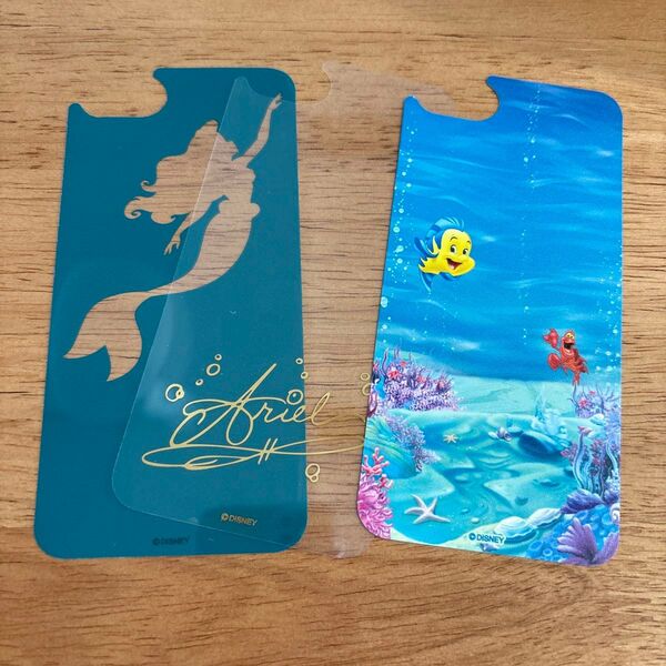 iPhone se 7.8 Disney アリエル スマホステッカー 背面