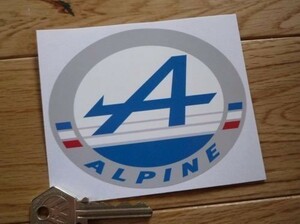 ◆送料無料◆ 海外 アルピーヌ ALPINE ルノー 110mm ステッカー
