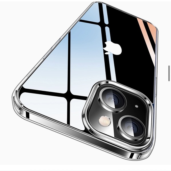 CASEKOO iPhone 14 用 ケース 耐衝撃 滑り止め 指紋防止 米軍MIL規格 SGS認証 黄変防止 耐久性 カバー(クリア)