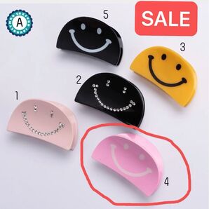 ヘアアクセサリー\\ニコちゃん\\アクセサリー、\\ピンク1個 \\新品\\