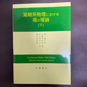 凝縮系物理における場の理論 下 アルトランド/〔著〕 サイモンズ/〔著〕 新井正男/訳 井上純一/訳 鈴浦秀勝/訳 田中秋広/訳