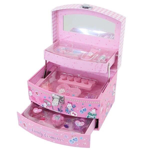 【新品】メイクボックスコスメセット キッズコスメ ウサギ 粧美堂 プレゼント