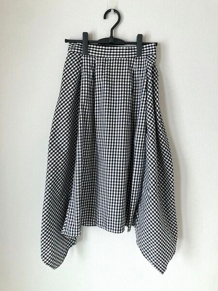 【新品】earth music&ecology チェックロングスカート FREE