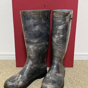 H337☆送料無料☆美品 VALENTINO GARAVANI レインブーツ 36(23.0CM)『AWS00275 APVF01』長くつ ヴァレンティノ ガラヴァーニ フラワー柄