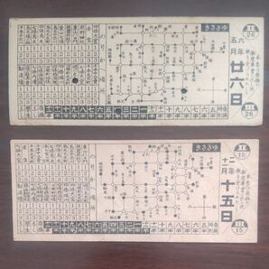 京都市交通局、乗車券、2枚