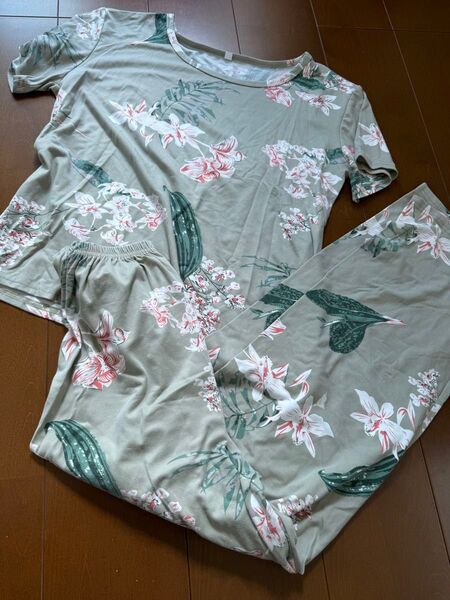 ルームウェア セットアップ 花柄