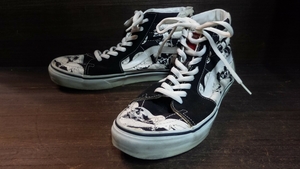 ハードコアスケートスタイルVANSスカル切り替えスケハイsk8Hi