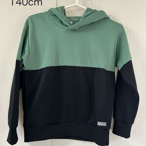 裏毛 スウェット パーカー 140 cm トレーナー marvel 裏起毛 秋冬 子供服 女の子 used