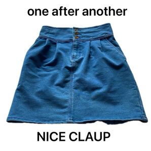 ナイスクラップ ストレッチデニム 台形ミニスカート 最終値下げ