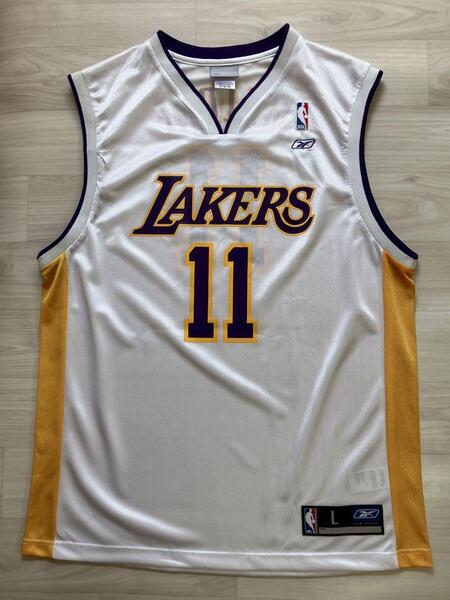 【希少】 NBA LAKERS MALONE #11 カール・マローン reebok リーボック製 クリーブランド・キャバリアーズ ユニフォーム バスケ ジャージ