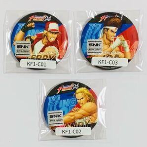 ウェブポン KOF'94 C賞 マット缶バッジ 餓狼チーム 3種セット テリー アンディ ジョー東 ( KOF webpon オンラインくじ KING OF FIGHTERS )