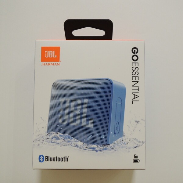 JBL 公式 GO ESSENTIAL ブルー ポータブルスピーカー Bluetooth ワイヤレス IPX7防水 / 送料込み
