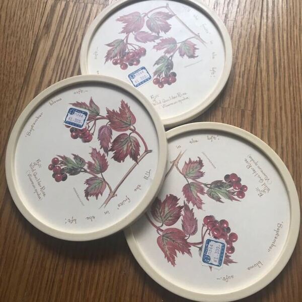 未使用 the country diary collection 鍋敷き 3枚セット ☆ webb&bower ltd. メラミン ティーポッドスタンド 百貨店購入 昭和