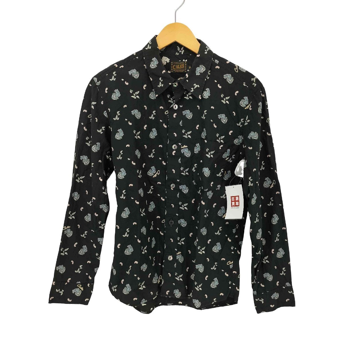 CALEE(キャリー) コットン ペイズリー柄 レギュラーカラーシャツ メンズ JPN:M 中古 古着 0639