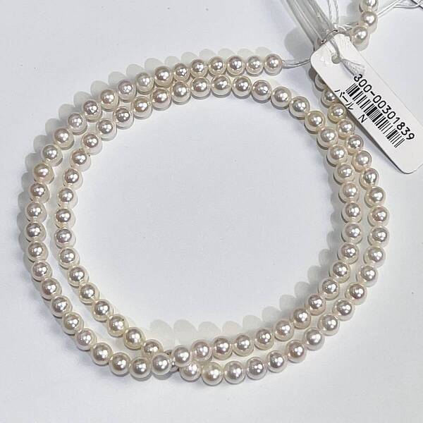 AKOYA アコヤ ベビー パール ネックレス ルース 4-4.5mm 天然 本真珠 レディース アクセサリー 新品