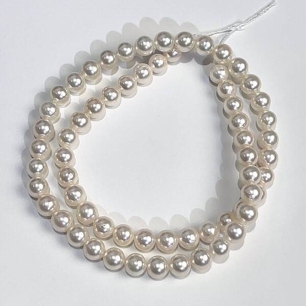 AKOYA アコヤ パール ネックレス ルース 6-6.5mm 天然 本真珠 レディース アクセサリー 新品