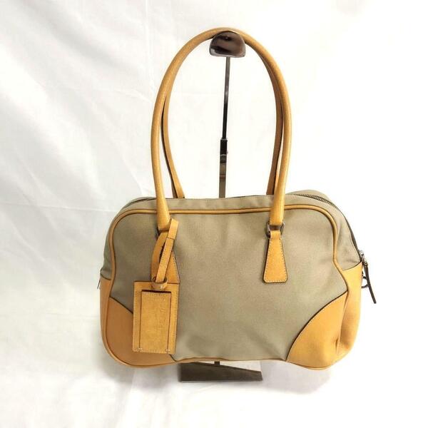 PRADA プラダ ハンドバッグ キャンバス レディースブランド 正規品 本物 鑑定済み 送料無料 中古品 ブランド品 即購入歓迎