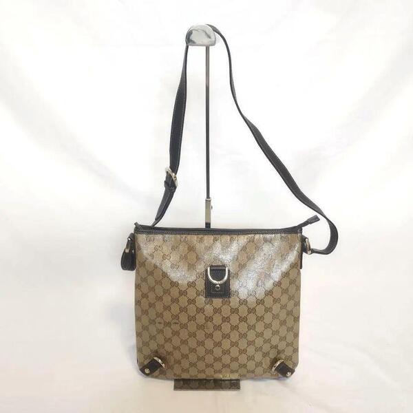 GUCCI グッチ ショルダーバッグ クリスタルGG 268642 543014 正規品 本物 鑑定済み 送料無料 中古品 ブランド品 即購入歓迎