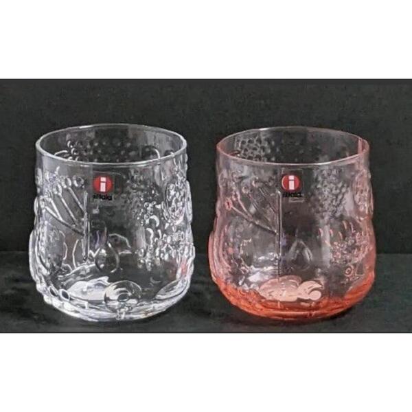 イッタラ フルッタ タンブラー クリア サーモンピンク 2個セット Frutta iittala