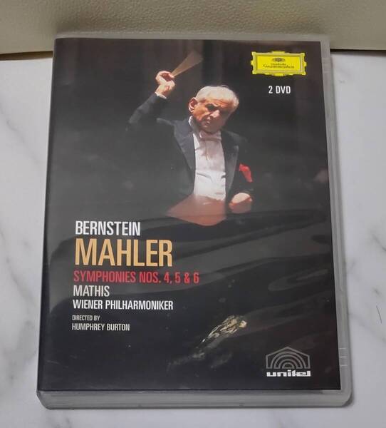 2DVD バーンスタイン マーラー 交響曲 第456番 悲劇的 マティス ウィーン・フィルハーモニー管弦楽団 Mahler Bernstein