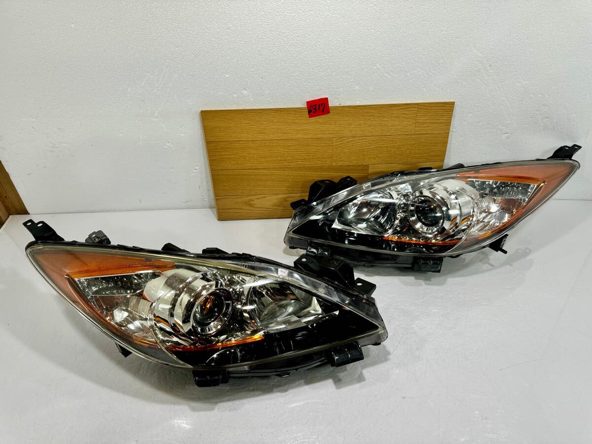 ★迅速★車検美品 マツダ アクセラ BL5FW BLEFW ハロゲン ライト右左 セット KOITO 100-41343 HCHR-733 1784