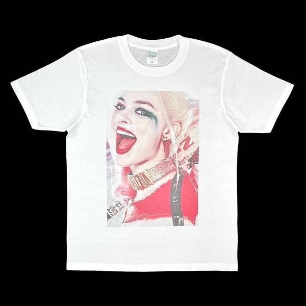 新品 ビッグプリント ハーレイクイン スーサイドスクワッド ジョーカー ヴィラン マーゴットロビー DC 映画 Tシャツ オーバーサイズ XL(LL)
