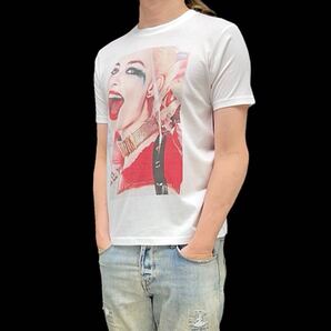 新品 ビッグプリント ハーレイクイン スーサイドスクワッド ジョーカー ヴィラン マーゴットロビー DC 映画 Tシャツ ユニセックス Sサイズ