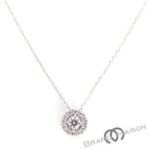 Aランク【フォーエバーマーク】センター・オブ・マイ・ユニバース/ダイヤモンドネックレス/Pt900/Pt850/プラチナ