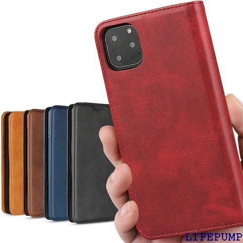iPhone 11 pro ケース 手帳型 アイフォン 能 シンプル 落ち着いた色 スマホ 保護 レトロ レッド 118