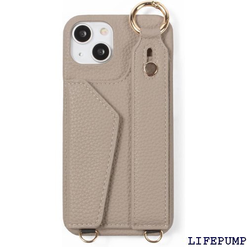 スマホケース ショルダー タイプ iPhoneケース 付き smf-t-489 トープ iPhone13/14 1978