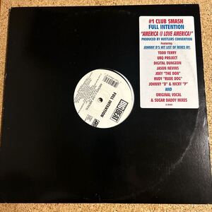 Full Intention / America (I Love America) / HOUSEハウス Todd Terry, Jason Nevins / 2LP レコード