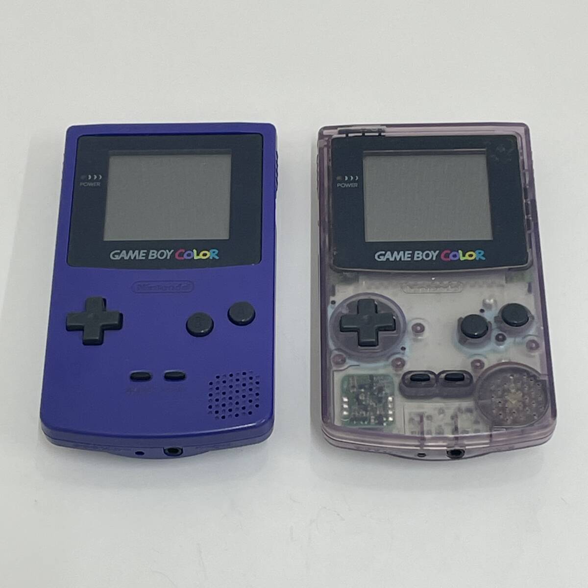 ゲームボーイカラー本体 クリアパープル・パープル 2台セット