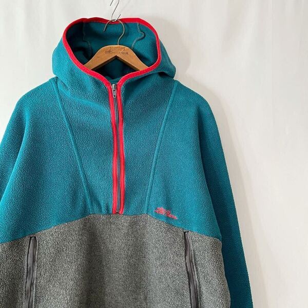 90s L.L.Bean フリース アノラック ビンテージ 90年代 LL Bean LLビーン ハーフジップ プルオーバー パーカー オリジナル ヴィンテージ