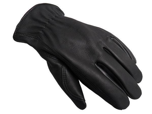 NAPA鹿革グローブ　あて革付き　黒 XS