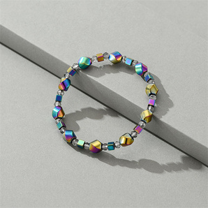 ブレスレット 色 黒胆石 天然石 磁気 アンクレット ジュエリー 健康磁石 ハンドメイド 手作り血行促進 SSP230